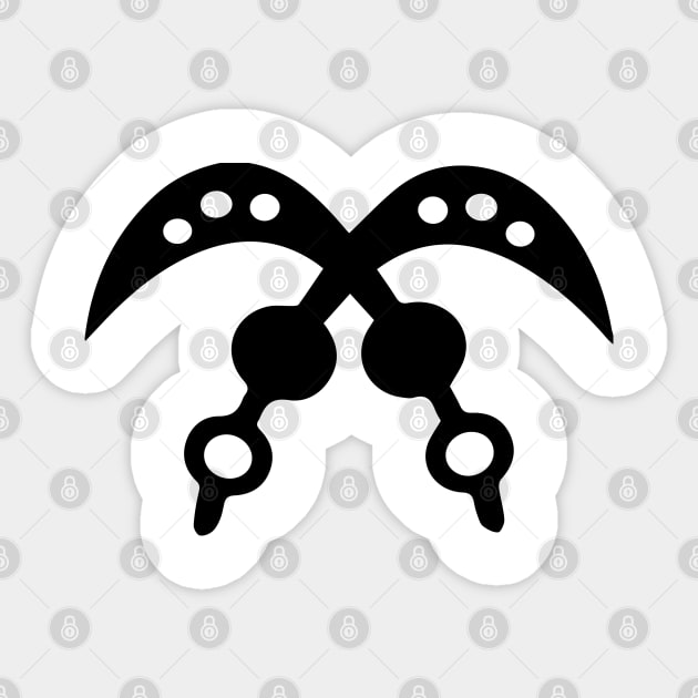 Akofena | Adinkra Symbol | African | African American | Black Lives Sticker by UrbanLifeApparel